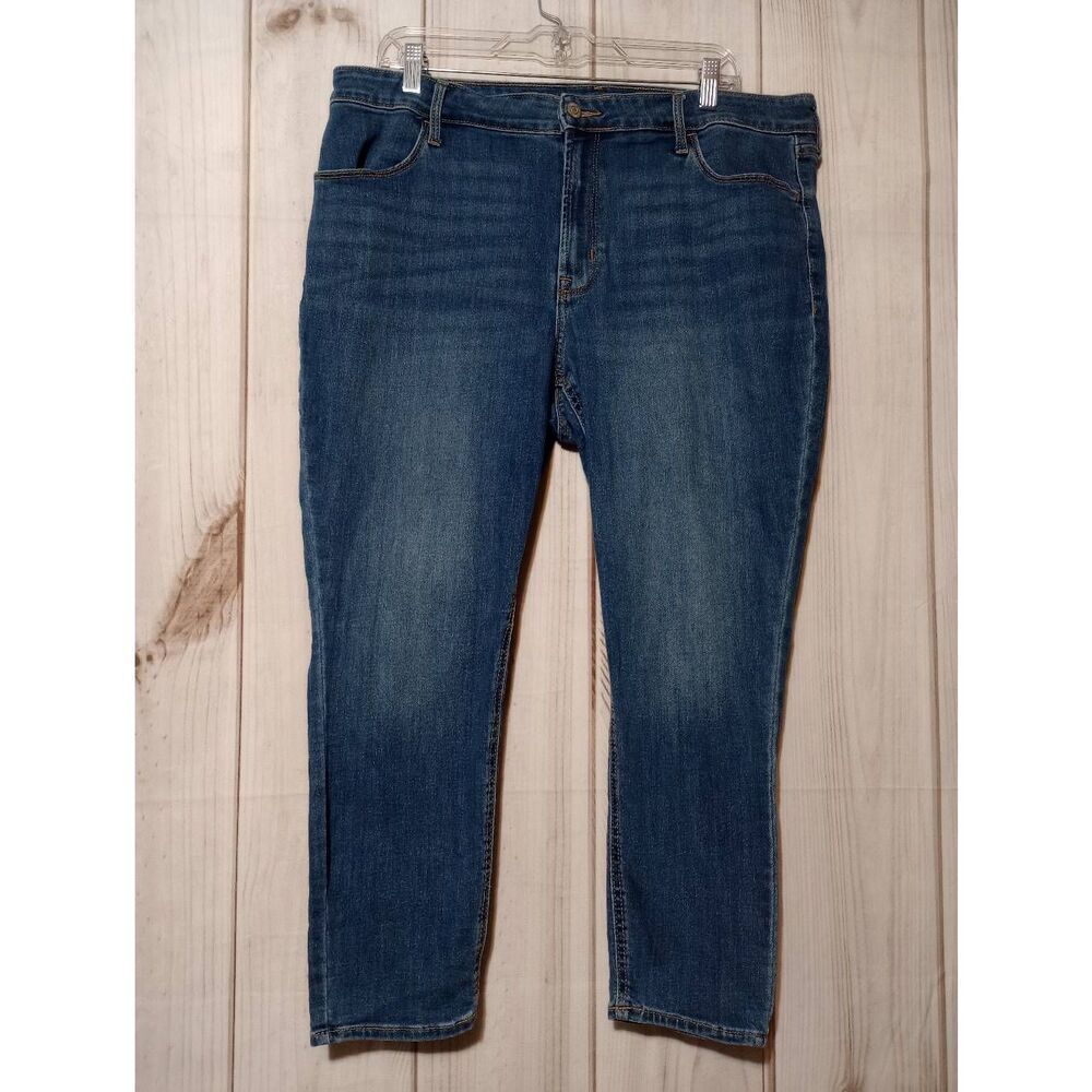 Old Navy Jeans Ladies 16 Short Skinny High‎ Rise Dark Wash